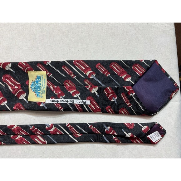 Vintage Home Improvement Tie- Flying Screwdrivers Novelty Neckwear 90's - Picture 4 of 5